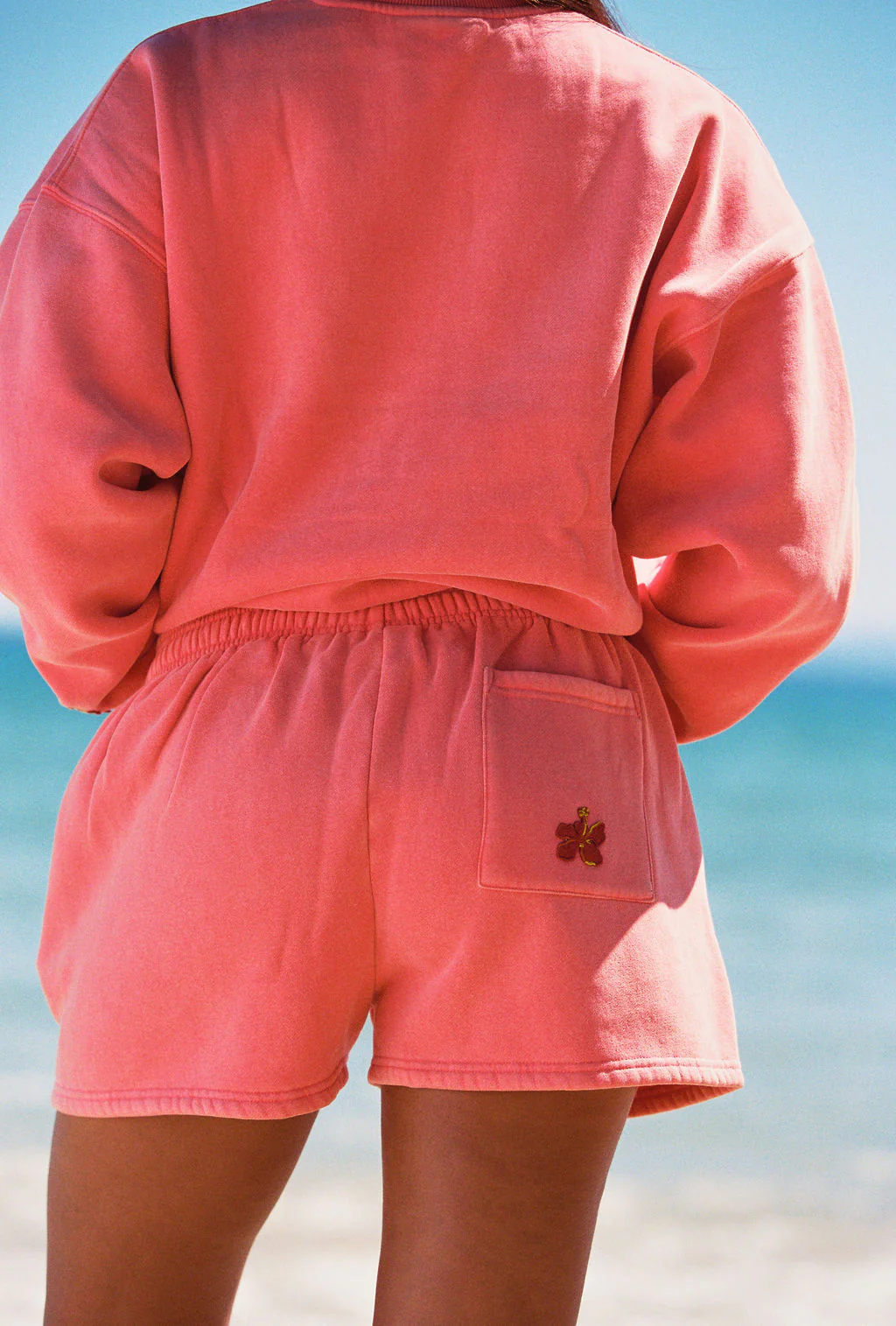 Hibiscus Staple Crew Neck - Coral - Image 6