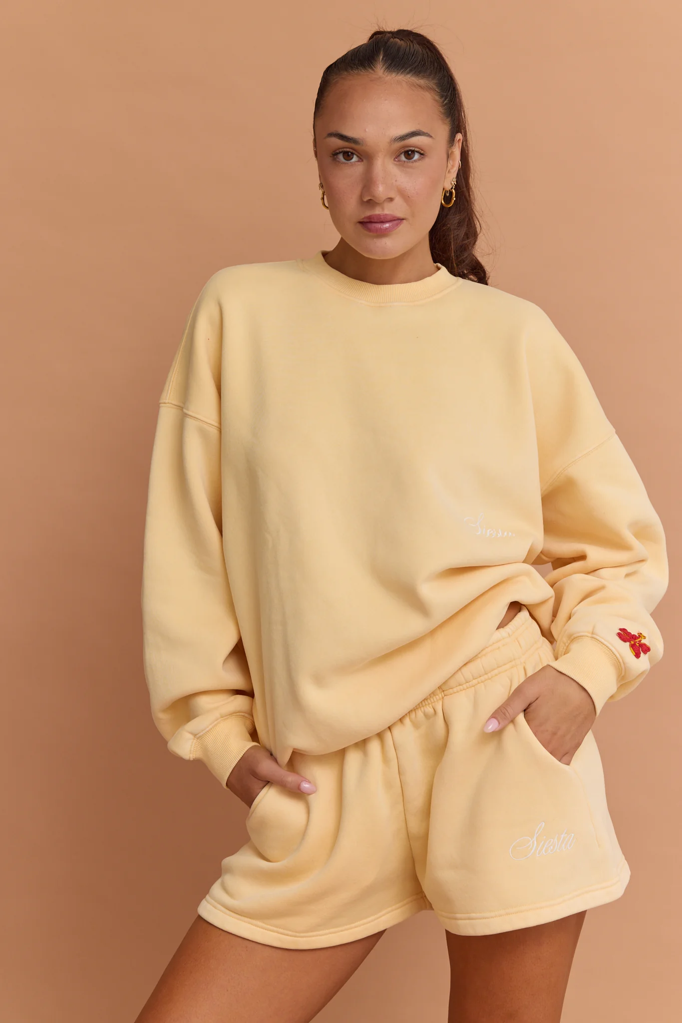 Hibiscus Staple Crew Neck - Yellow - Image 3