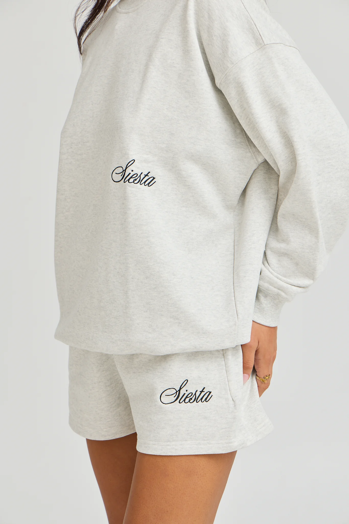 Staple Shorts - Grey Marle - Image 7